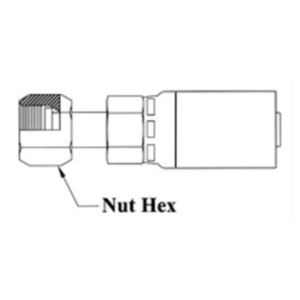 1/4 HOSE 9/16x18 ORF FE SWVL