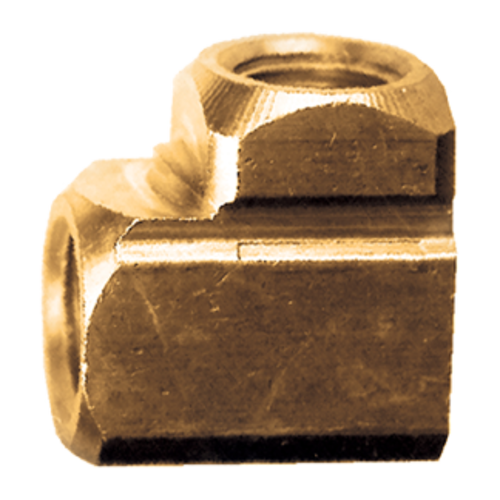 Brass Pipe - Fittings Extruded 90-Degree Elbow - 1/2 Inch Female Pipe Thread (FPT) Both Ends