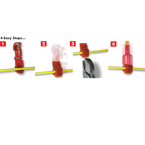 Male Connector For Tee Tap Red