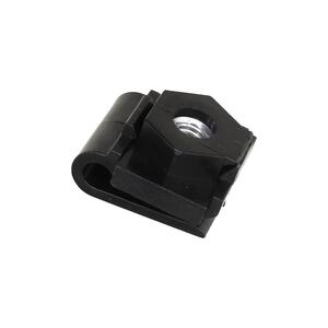 Black Nylon Splash Guard Nylon U Nut With Metal Insert Nut