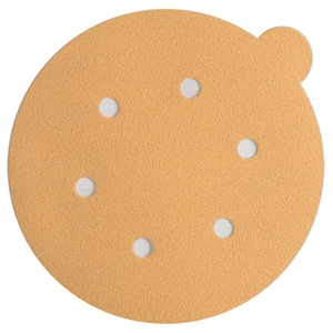Gold Line Sandpaper - PSA Disc 6 Inch 6 Hole - 400 Grit