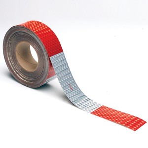 Stimsonite® Reflective Red And White Vehicle Conspicuity Tape with 7 Year Warranty 2 Inches x 50 yard