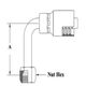 3/8 HOSE 13/16X16 ORF 90 FE SWVL LDROP