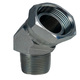 1 x 1 1/4 Male 45 Degree Pipe Elbow Swivel Adapter