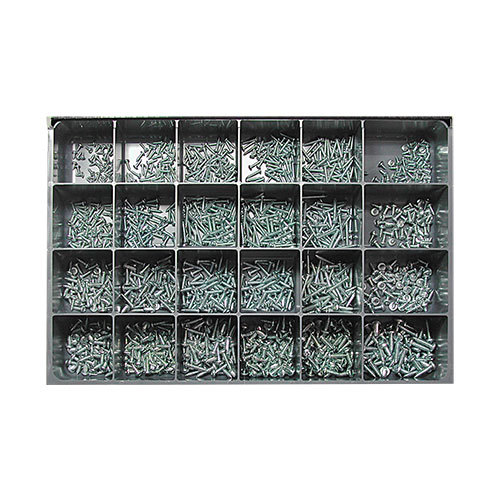 Zinc Pan Head Sheet Metal Screws Assortment 1200 Pcs