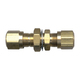 Brass DOT Air Brake - Fittings For SAE J844D - Nylon Tubing Bulkhead Unions - 3/8 Inch Tube