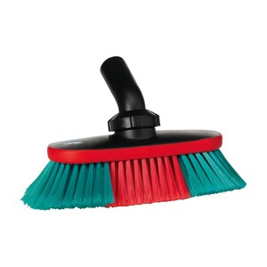 Vikan® 10" Waterfed Vehicle Brush w/ Adjustable Head- Soft/Split, Transport Line