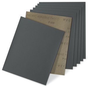 WSC Silicone Carbide Waterproof Paper Sanding Sheets-9 Inchx11 Inch-B Weight-Closed Coat-2000 Grit