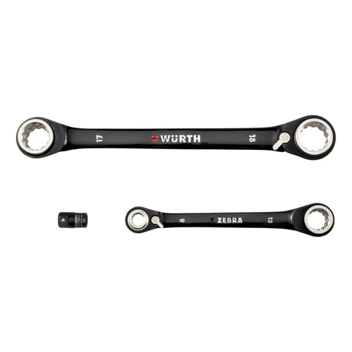 ZEBRA Black Double Ended Box End Wrench Set (3 Pieces - 8x10mm +