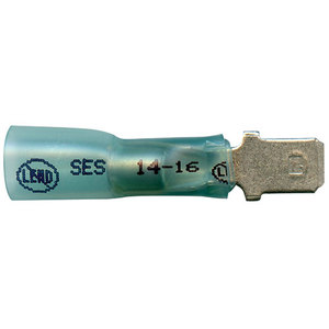 Supreme Solder/Seal Male Slip-On Connector - Blue - 16-14 AWG