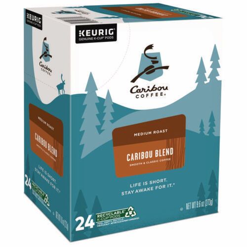 Caribou Coffee Caribou Blend Coffee K-Cups, 24/Box