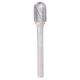 Ball Nosed Cylinder Carbide Bur 1/4