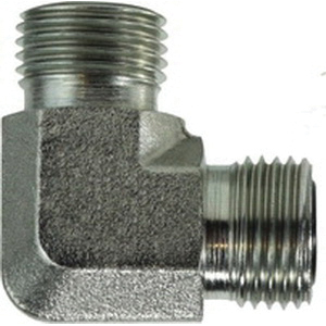 9/16-18 (3/8 OD) O Ring Face Seal Union Elbow 90