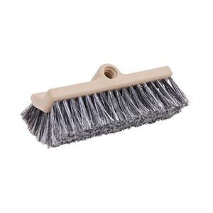 Dual-Surface Vehicle Brush, Black Polypropylene Bristles, 10" Brush, Brown Plastic Handle- Use With