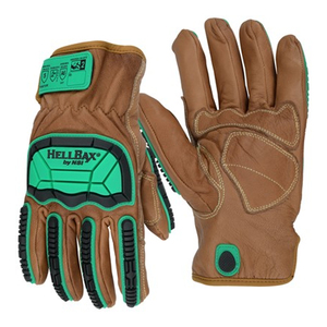 NSI HellBax ANSI Cut Level A6 Leather Impact Gloves, 2XLarge