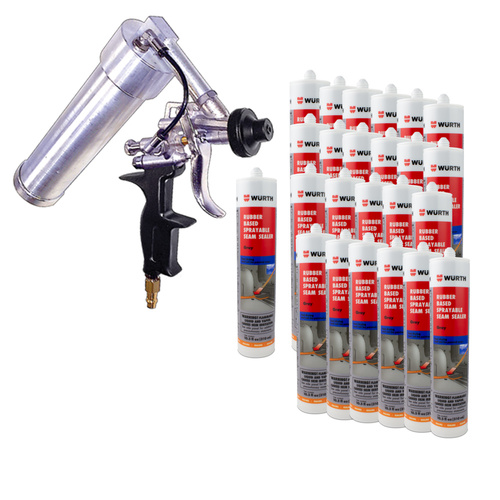 24 Sprayable Seam Sealer Gray with Spray Gun Package Deal Chemical