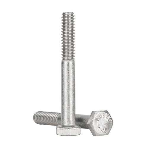 1/2-13 X 1-1/2 Hex Head Cap Screw- Standard - DIN 931 - Full Thread- 316 Stainless Steel