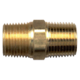 Brass Pipe - Fittings Hex Nipple Male Pipe Thread (MPT) - 1/8 Inch Pipe