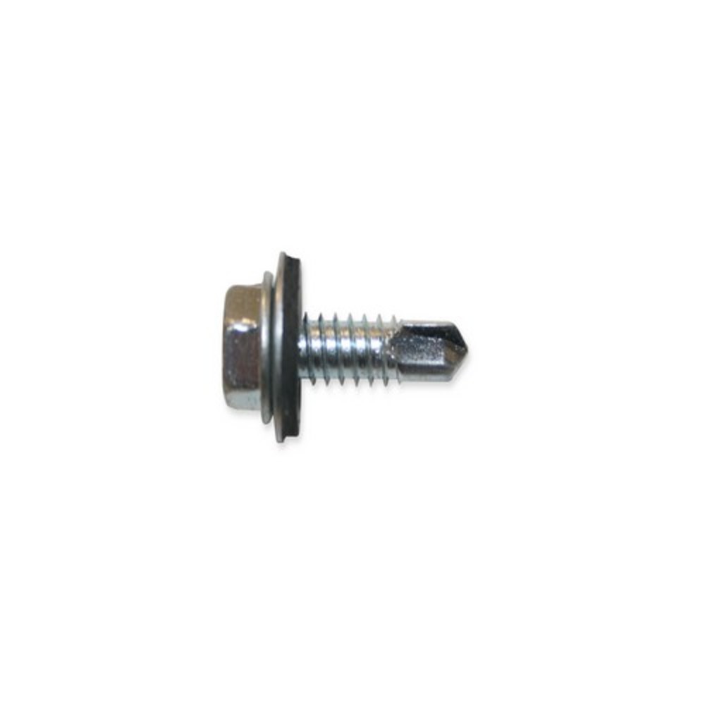 thumbnail image 2 of 10 Hex Washer Head Self Drilling Sheet Metal Tek Screws 410 Stainless 2 of 14