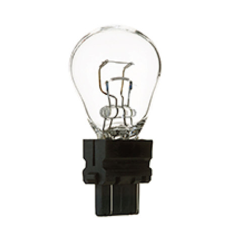 12.8/14 Volts - 26/8 Watts WEDGE S8 Dual Friction Contact 2.1/.59 Amps #3157 Bulb