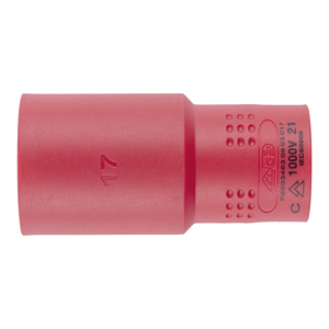 VDE Socket Wrench - 3/8 Inch Drive - Hexagon - Metric - Long - 10 mm