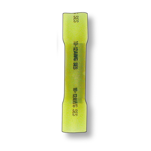 Yellow Crimp and Seal Butt Connector 10-12