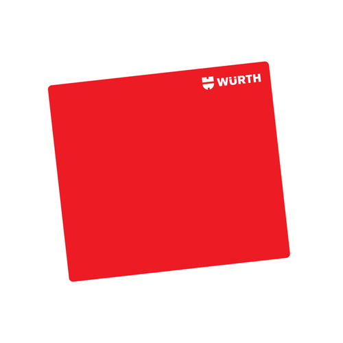 RED MOUSE PAD WITH WHITE LOGO 9