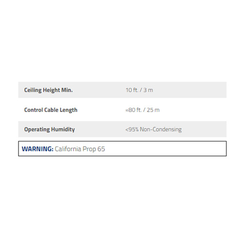 CB11HVLS / Industrial Ceiling Fan 11.5ft Diameter