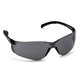 Fission Safety Glasses With Black Temple - Grey Lens