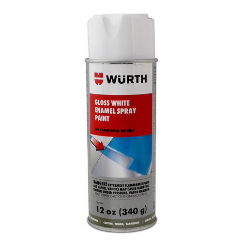 Gloss White Enamel Spray Paint 12 oz aerosol, Standard Enamel Paint, Enamels, Paints, Chemical Product