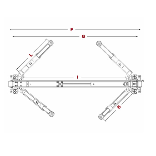 GP-7 GrandPrix Series 7000lbs Capacity 2 Post Lift - 150