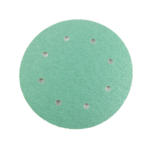 Emerald Line Sandpaper - Hook and Loop Fastener Film Disc - 8 Inch - 8 Hole - 80 Grit
