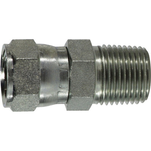 JIC SWIV X MPT ADAPTER TH1: 1/4 JIC TH2: 3/8 MPT