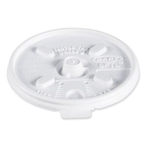 Lift n' Lock Plastic Hot Cup Lids, Fits 8 oz Cups, White, 1,000/Carton