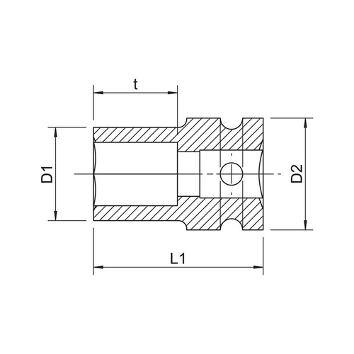 1/2 Inch Impact Socket Metric - Short - 15mm