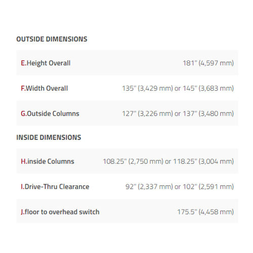 10APX-181 10.000lbs Capacity 2 Post Lift ClearFloor Adjustable ...