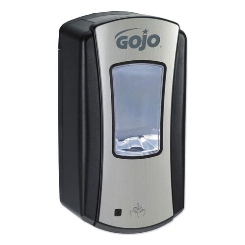 Ltx-12 Touch-Free Dispenser, 1200Ml, 5.75 X 3.33 X 10.5, Brushed Chrome/Black