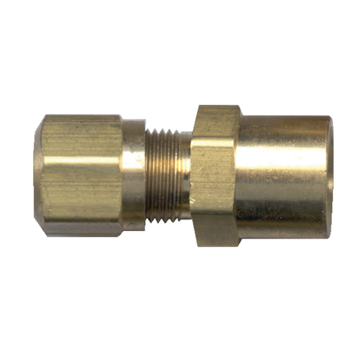 Brass DOT Air Brake Fitting - Nylon Tube Connector - 3/8 Inch Tube TO 1/8 Inch Female Pipe Thread (FPT)
