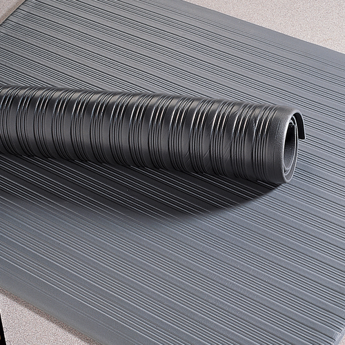 Crown Tuff Spun® Foot Lover# Custom Length Entrance Matting 4 Feet Width Black