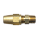 Brass DOT Air Brake - Fittings For Copper Tubing Connector - Tube to Male Pipe - 3/8 Inch Tube To 3/8 Male Pipe Thread (MPT)