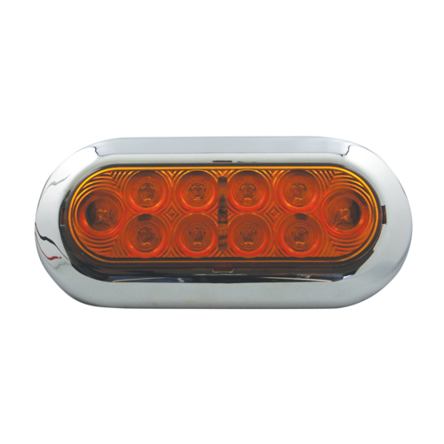 Amber Signal/Park Chrome Bezel 10 LED 7 9/16