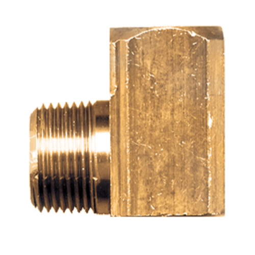 Brass Pipe - Fittings Extruded 90-Degree Street Elbow - 1/2 Inch Female Pipe Thread (FPT) x 1/2 Inch Male Pipe Thread (MPT)