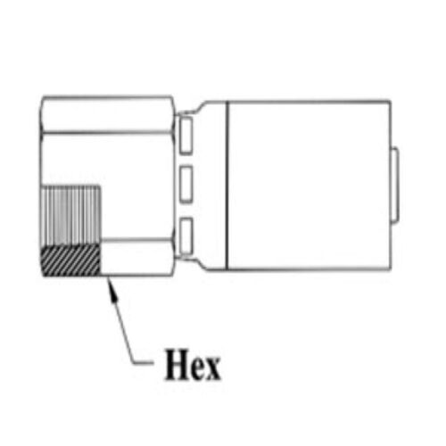 1/4HOSE 1/8-27 NPTF FE SOLID