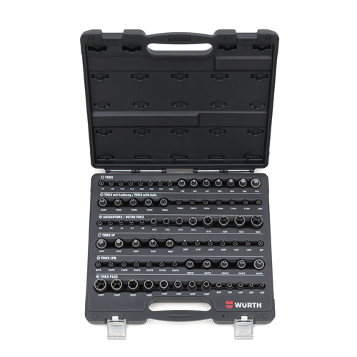 1/4-INCH, 3/8-INCH AND 1/2-INCH SOCKET WRENCH ASSORTMENT 77 PIECES