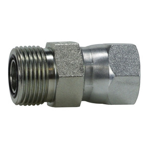 1-14X7/8-14 Male Flat Face to Female 37 Degree Swivel