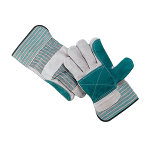 NSI Select Grade Double Leather Palm Safety Cuff Work Gloves