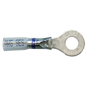 OptiClear Crimp/Seal 1/4"" Stud Ring Terminal 16-14 AWG