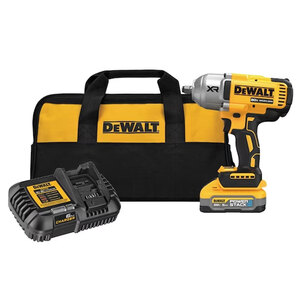 DEWALT® 20V MAX* XR® Brushless Cordless ½ in. High Torque Impact Wrenchwith Hog Ring Anvil and DEWALT POWERSTACK 5.0Ah Battery (DCF900H1)