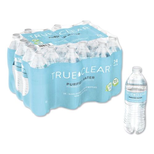 Purified Bottled Water, 16.9 Oz Bottle, 24 Bottles/Carton