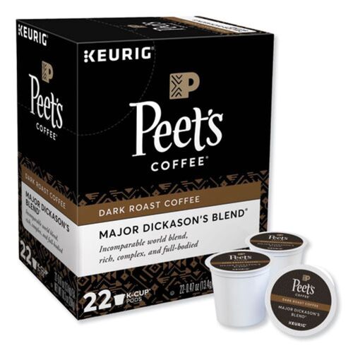 Peet's Coffee & Tea Major Dickason's Blend K-Cups, 22/Box